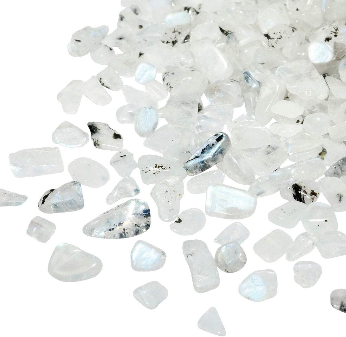 Moonstone Tumbled Chips Crushed Stone Healing Reiki Crystal Jewelry Making Home Decoration