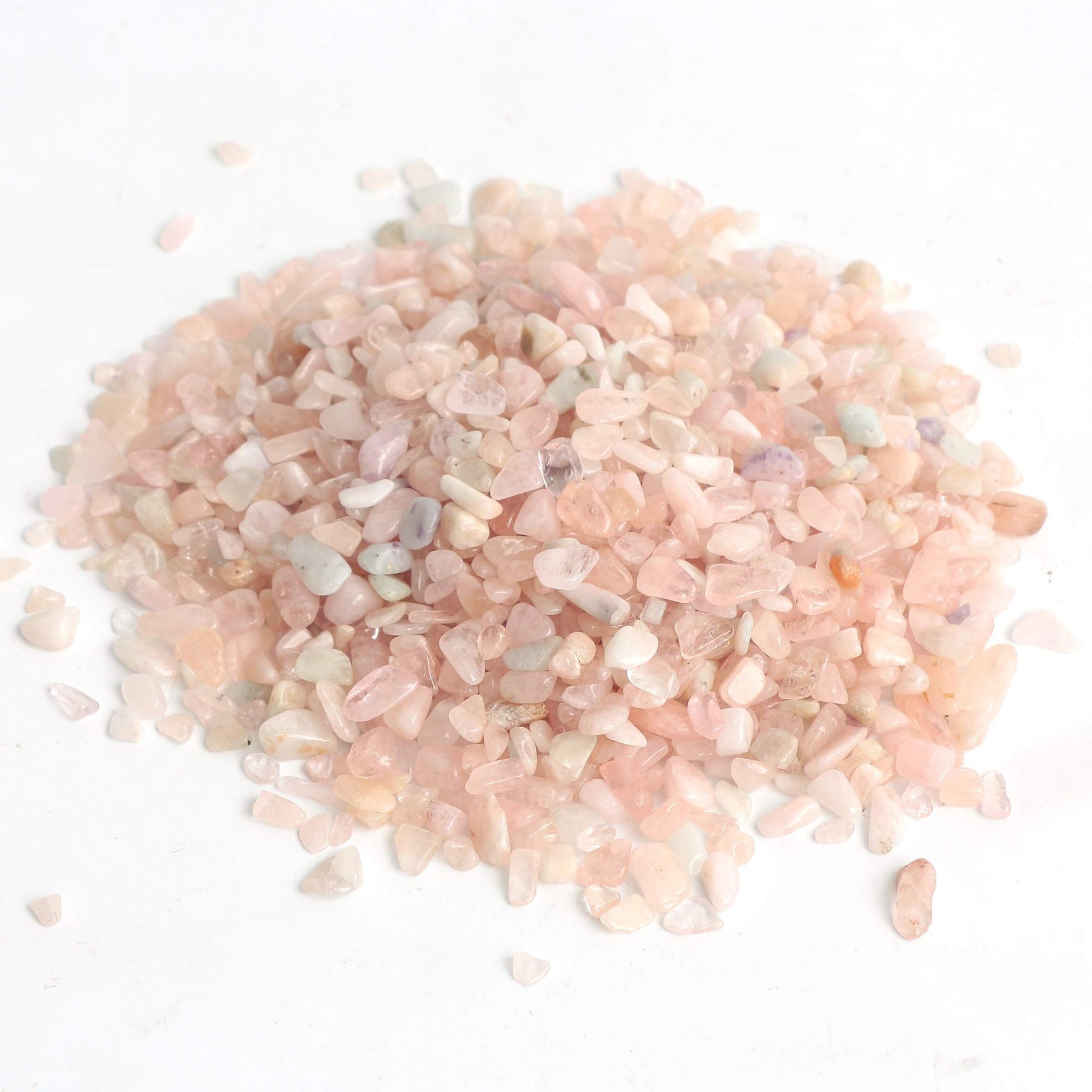 Morgan Crystal Tumbled Chips Crushed Stone Healing Reiki Crystal Jewelry Making Home Decoration