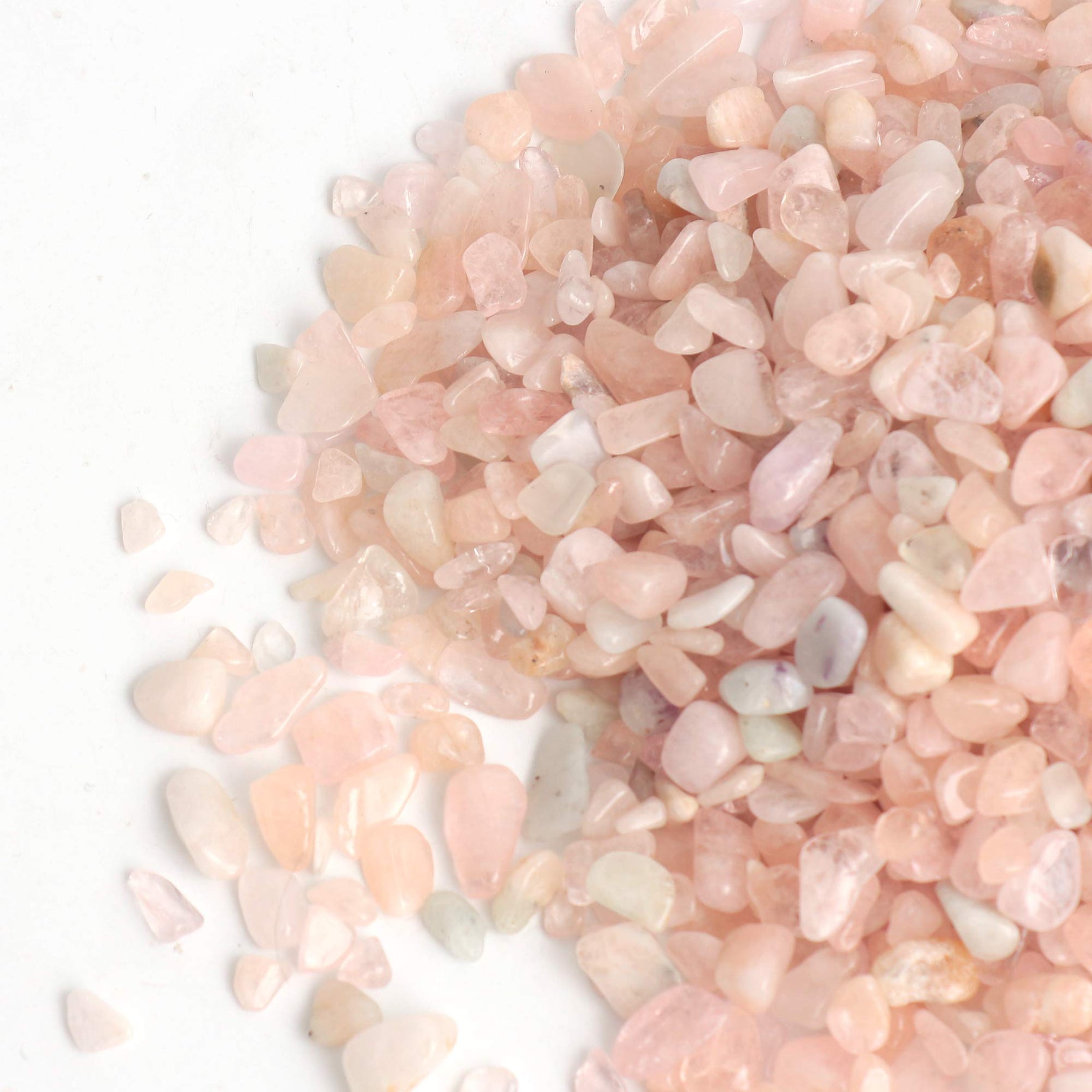 Morgan Crystal Tumbled Chips Crushed Stone Healing Reiki Crystal Jewelry Making Home Decoration