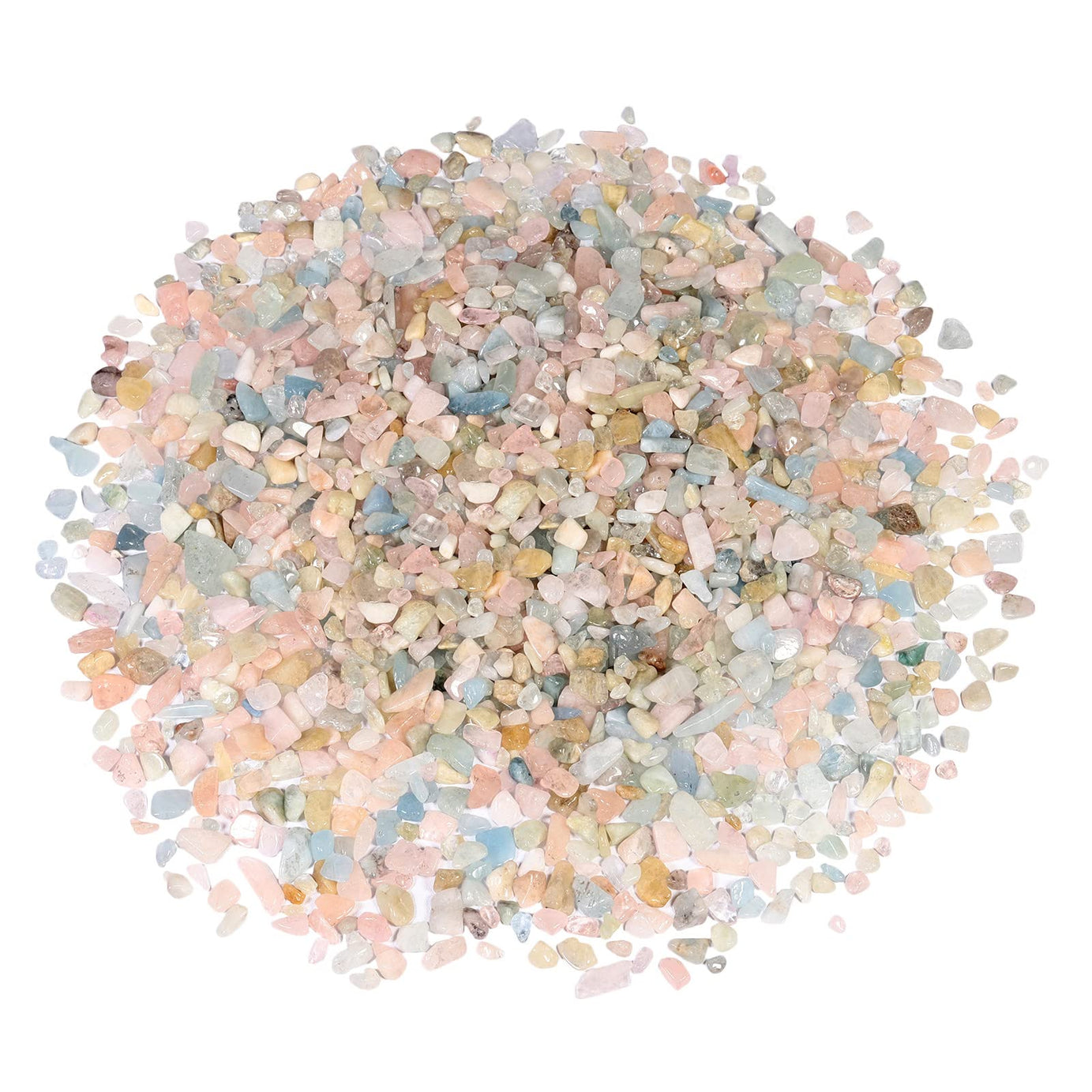 Morganite Tumbled Chips Crushed Stone Healing Reiki Crystal Jewelry Making Home Decoration