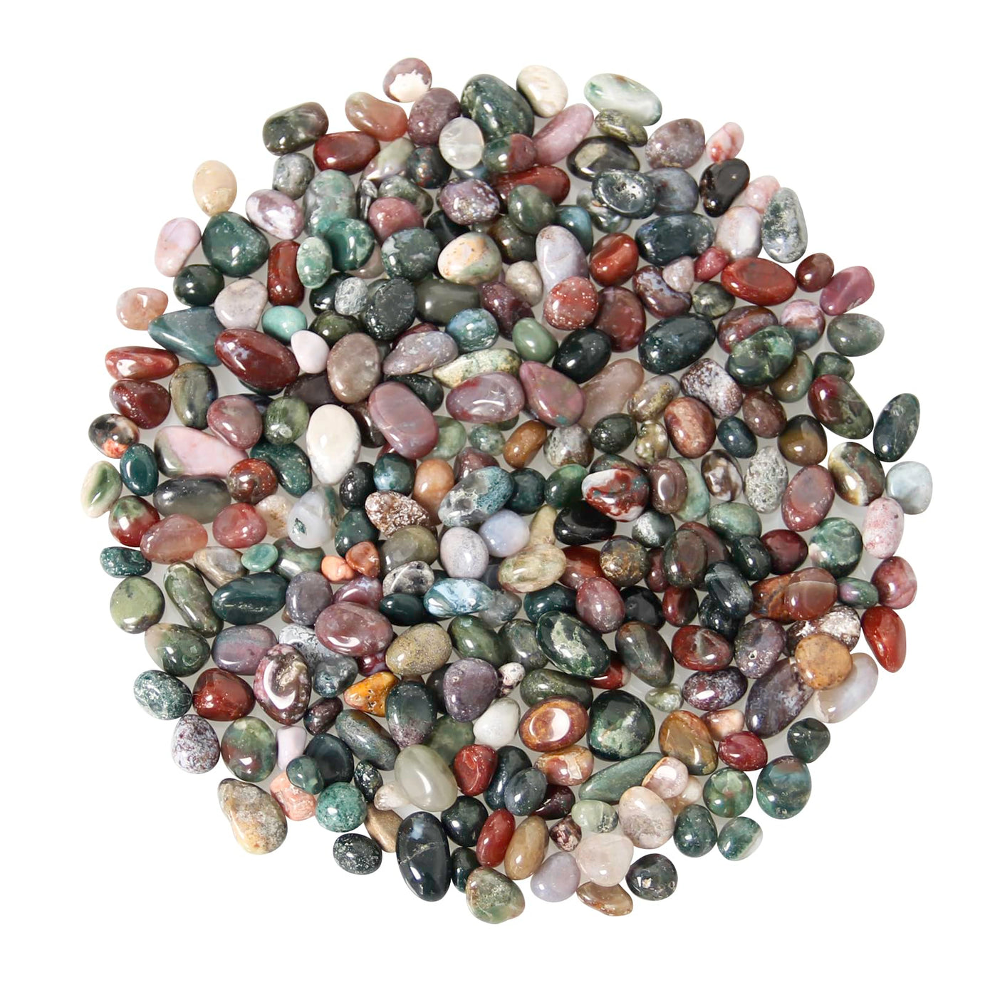 Ocean Jasper Tumbled Chips Crushed Stone Healing Reiki Crystal Jewelry Making Home Decoration