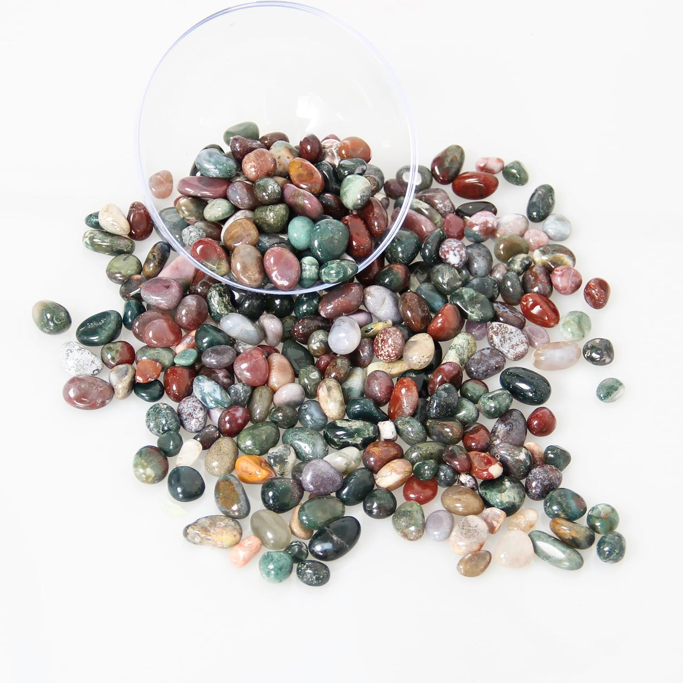 Ocean Jasper Tumbled Chips Crushed Stone Healing Reiki Crystal Jewelry Making Home Decoration