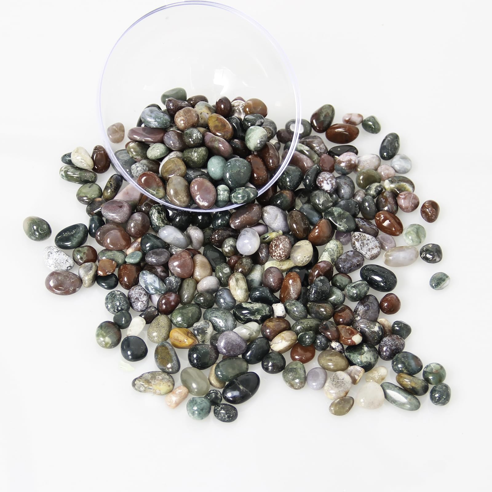 Ocean Jasper Tumbled Chips Crushed Stone Healing Reiki Crystal Jewelry Making Home Decoration