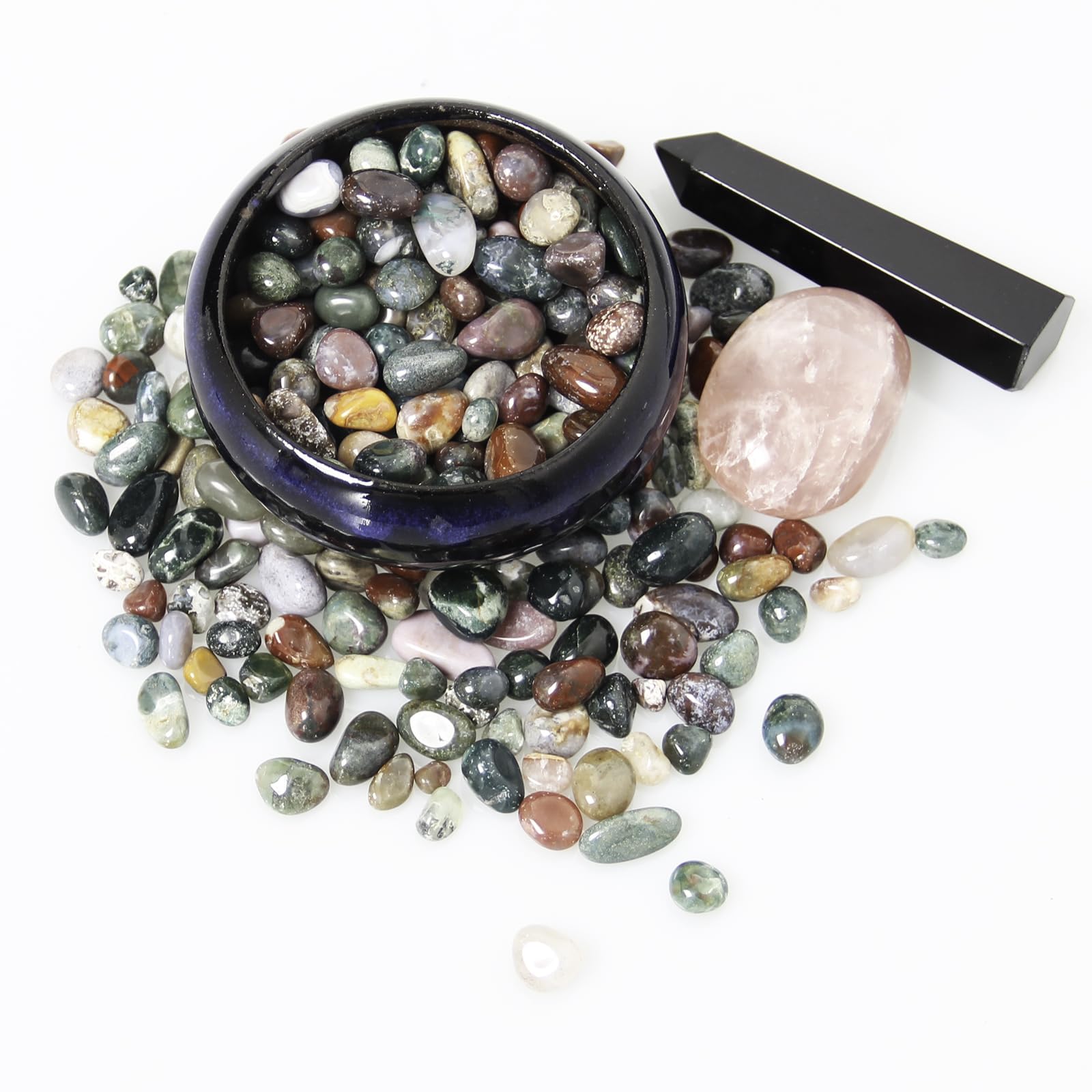 Ocean Jasper Tumbled Chips Crushed Stone Healing Reiki Crystal Jewelry Making Home Decoration