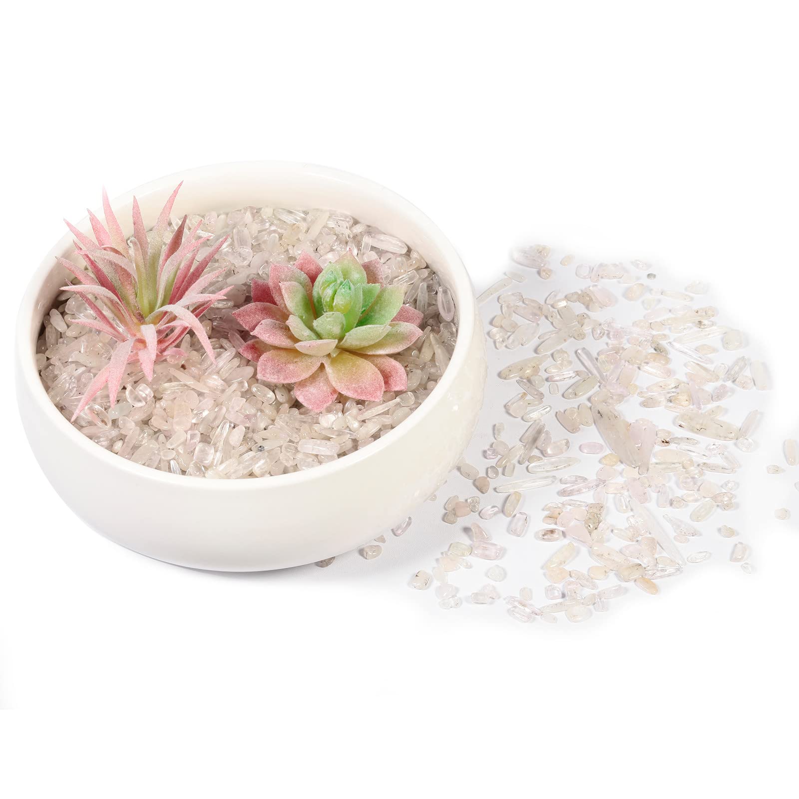 Pale Purple Tumbled Chips Crushed Stone Healing Reiki Crystal Jewelry Making Home Decoration