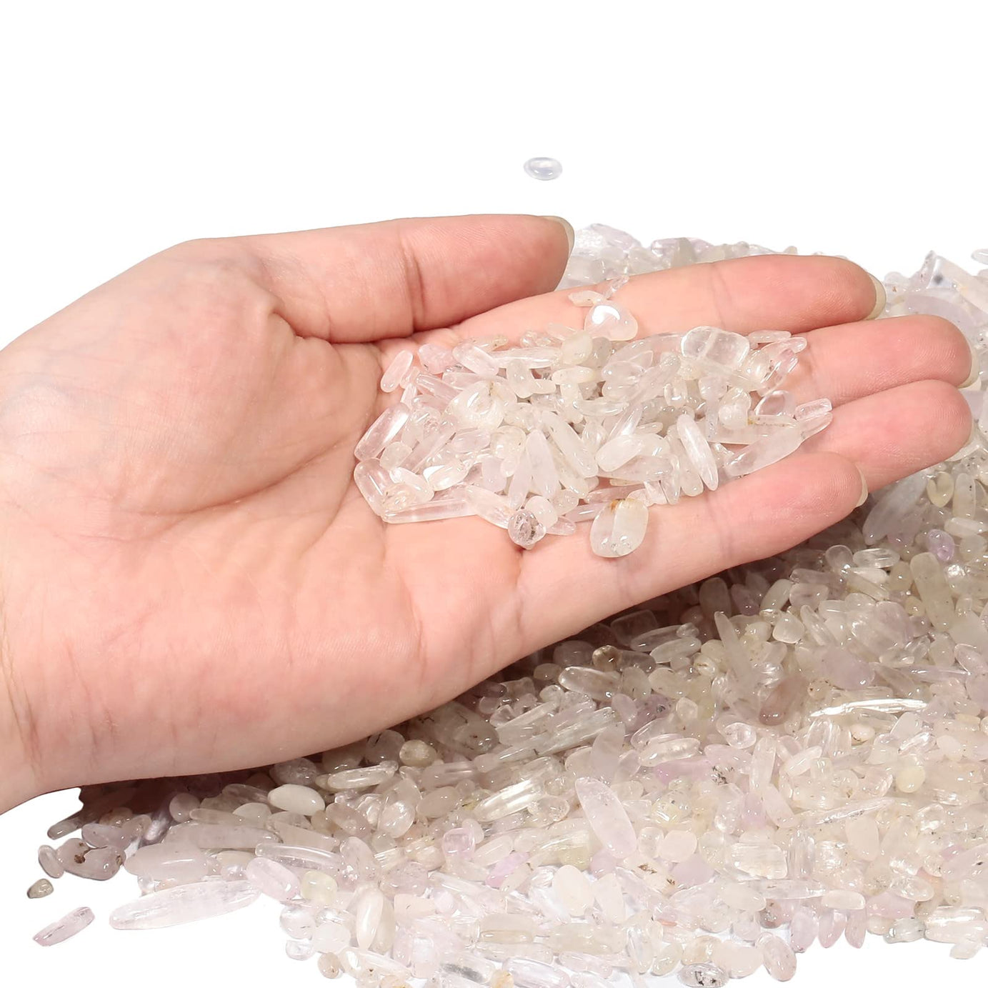 Pale Purple Tumbled Chips Crushed Stone Healing Reiki Crystal Jewelry Making Home Decoration