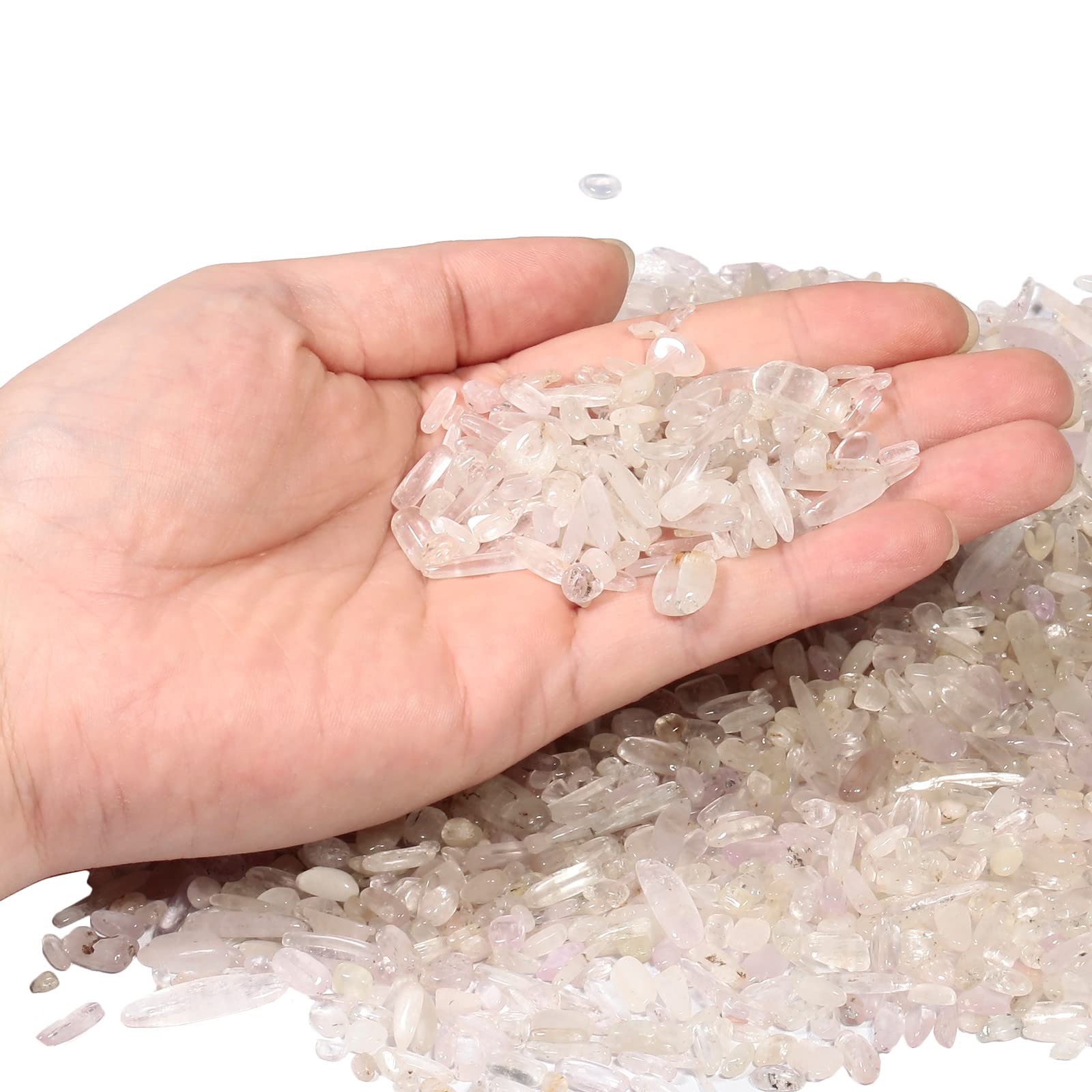 Pale Purple Tumbled Chips Crushed Stone Healing Reiki Crystal Jewelry Making Home Decoration