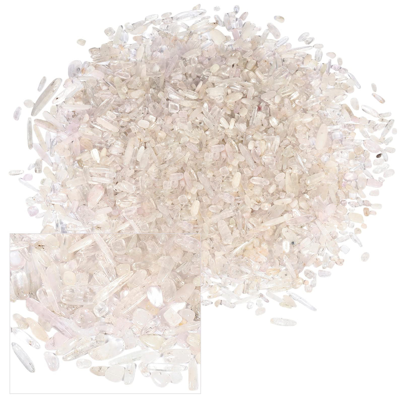 Pale Purple Tumbled Chips Crushed Stone Healing Reiki Crystal Jewelry Making Home Decoration