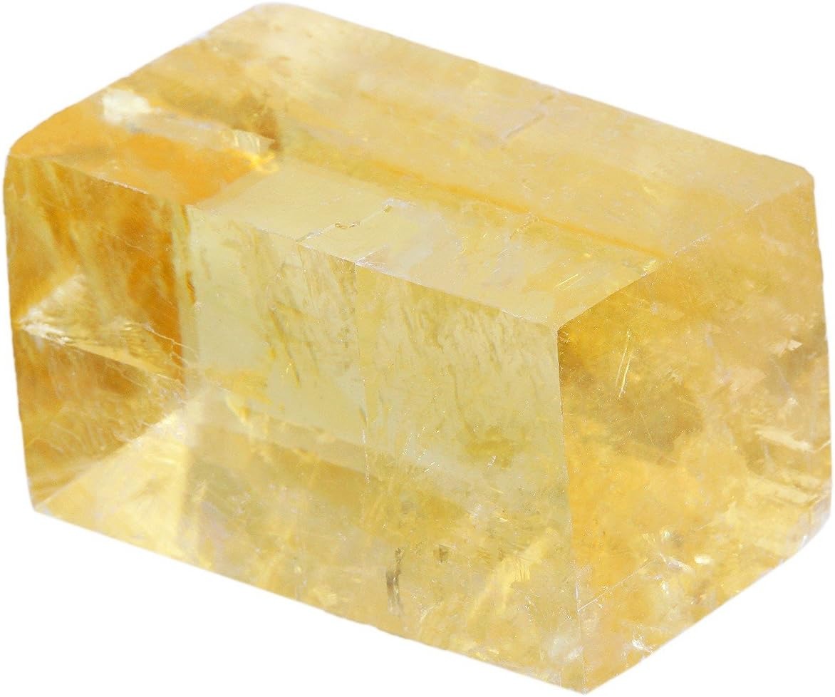 Bulk Rainbow Orange Optical Calcite Healing Crystals Large 1" Natural Raw Stones Crystal for Reiki Healing, Wicca, witchcraft, Tumbling, Cabbing, Fountain Rocks, Decoration, Polishing