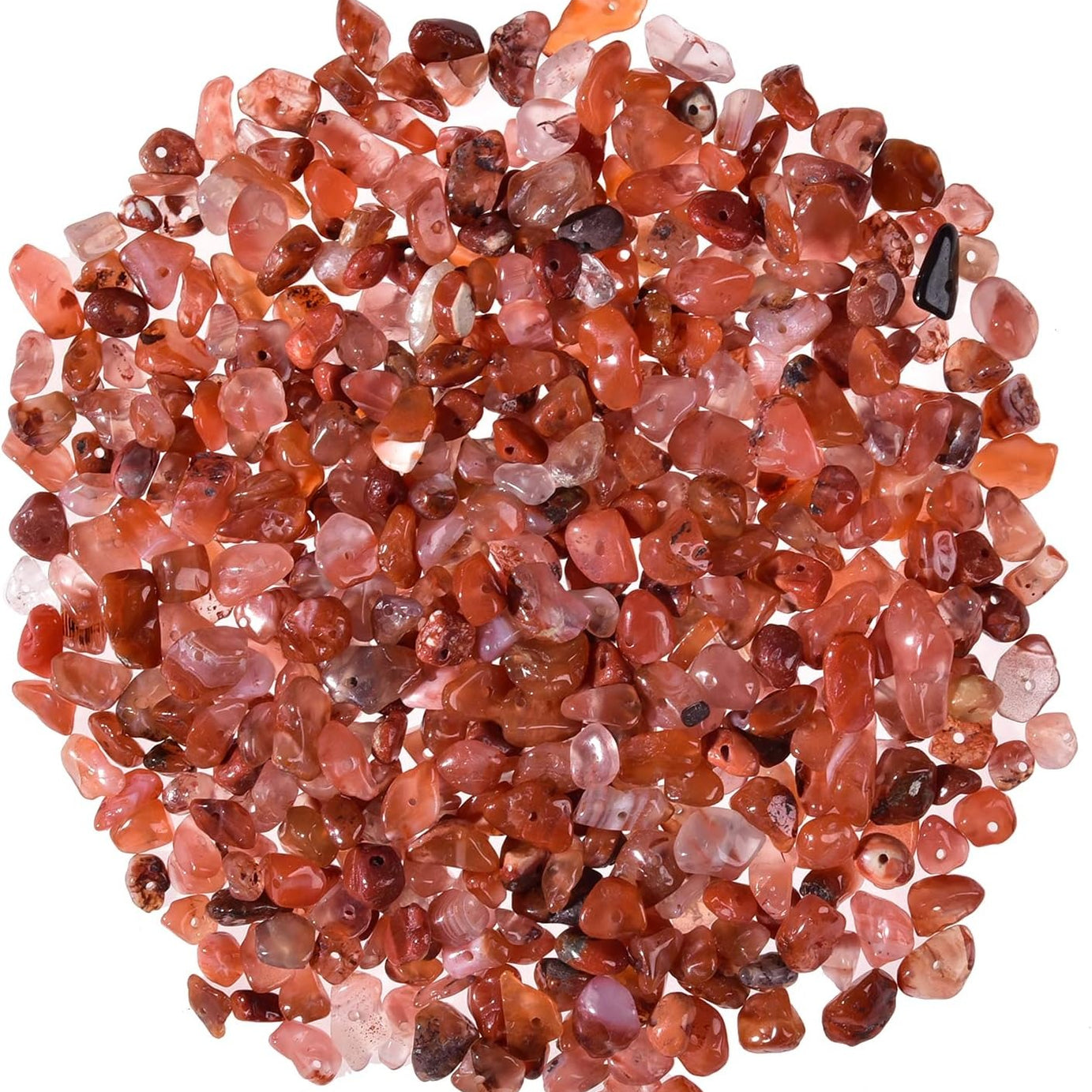 Red Agate Tumbled Chips Crushed Stone Healing Reiki Crystal Jewelry Making Home Decoration