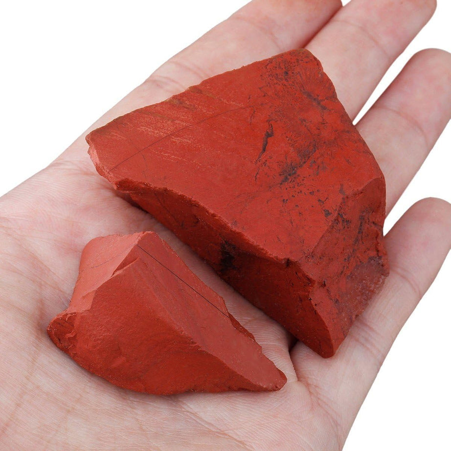 Bulk Red Jasper Healing Crystals Large 1" Natural Raw Stones Crystal for Reiki Healing, Wicca, witchcraft, Tumbling, Cabbing, Fountain Rocks, Decoration, Polishing