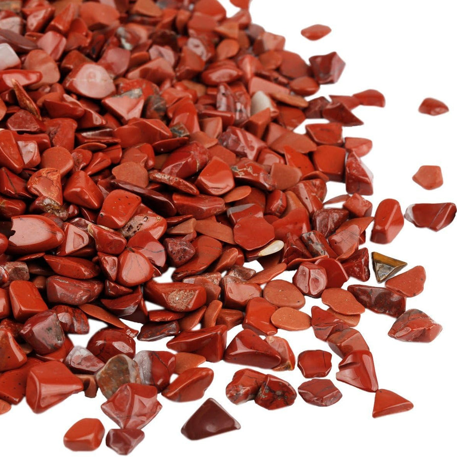 Red Jasper Tumbled Chips Crushed Stone Healing Reiki Crystal Jewelry Making Home Decoration