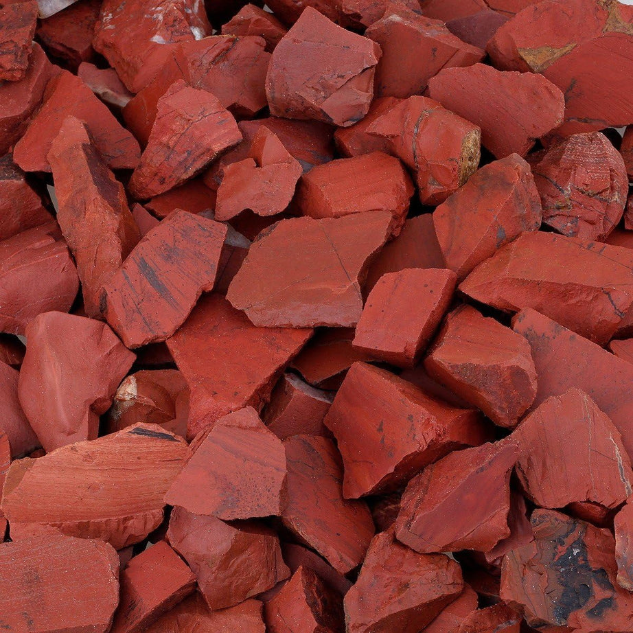 Bulk Red Jasper Healing Crystals Large 1" Natural Raw Stones Crystal for Reiki Healing, Wicca, witchcraft, Tumbling, Cabbing, Fountain Rocks, Decoration, Polishing