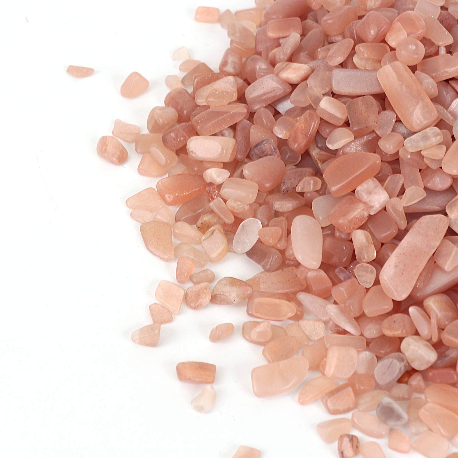 Red Moonlight Tumbled Chips Crushed Stone Healing Reiki Crystal Jewelry Making Home Decoration