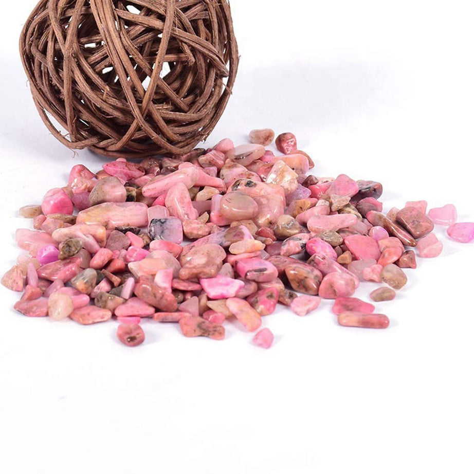 Rhodochrosite Tumbled Chips Crushed Stone Healing Reiki Crystal Jewelry Making Home Decoration