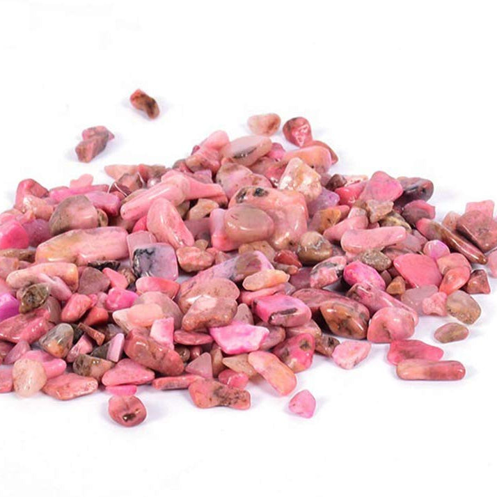 Rhodochrosite Tumbled Chips Crushed Stone Healing Reiki Crystal Jewelry Making Home Decoration