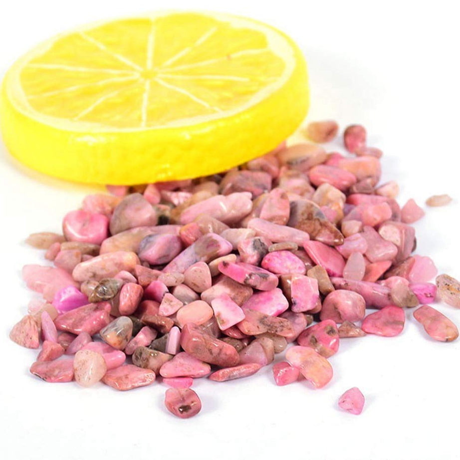 Rhodochrosite Tumbled Chips Crushed Stone Healing Reiki Crystal Jewelry Making Home Decoration