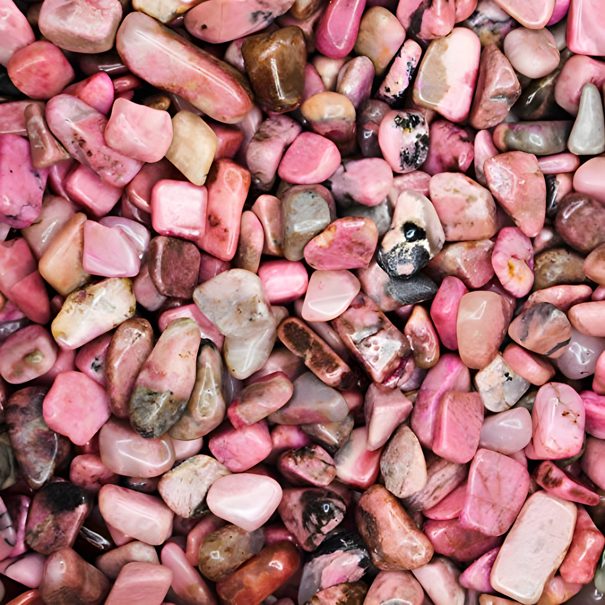 Rhodonite Tumbled Chips Crushed Stone Healing Reiki Crystal Jewelry Making Home Decoration