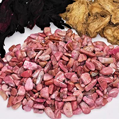Rhodonite Tumbled Chips Crushed Stone Healing Reiki Crystal Jewelry Making Home Decoration