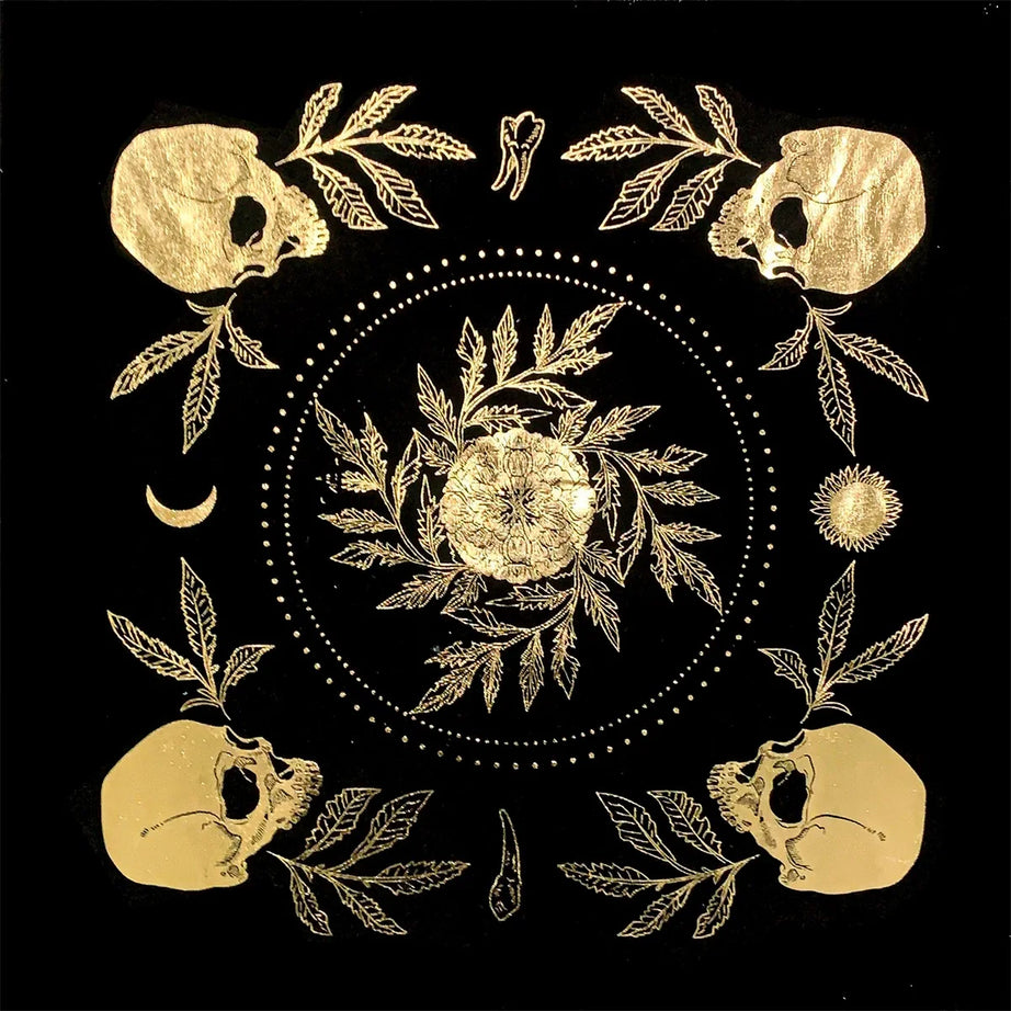 Black Tablecloths Tarot Clot Card Divination Halloween Tablecloth Black gold Fashion Decoration Alchemical Sigil Altar Astrology