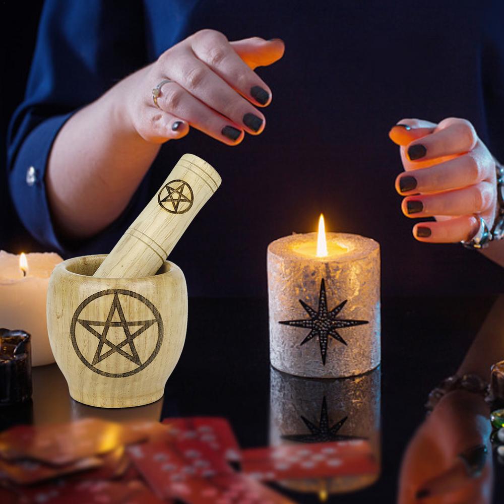 Wooden Mortar and Pestle Set Eco-Friendly, Durable, Enchanting Design