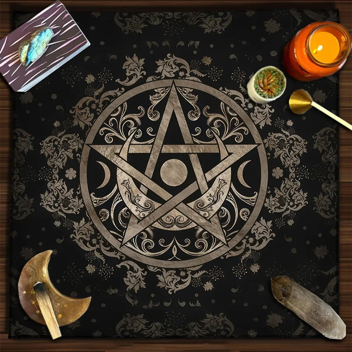 Altar Cloth Tarot Table Cover Starry Twelve Constellations Love Career Oracle Card Tablecloth Moon Tarot Table Cloth Divination