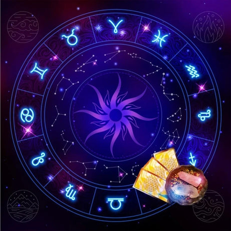 Zodiac Constellation Tarot Tablecloth for Divination and Meditation