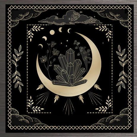 Tarot Tablecloth with 12 Constellations - Perfect for Divination, Party Decor, and Home Decor