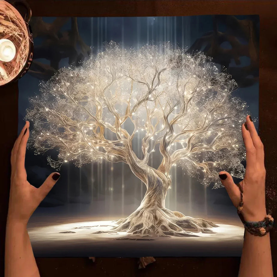 Tree of Life Tarot Cards Tablecloth Altar Cloth Tarot Cards Table Cover Board Game Cards Pad Decor Room Decor Tapestry