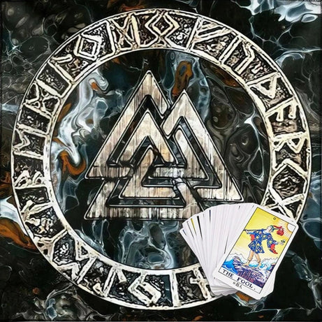 Square Flannelette Tarot Altar Cloth Board Game Pad Astrological Oracles Pad Table Cover Card Mat Divinations Tablecloth