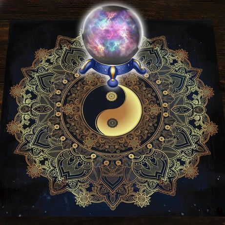 Tarots Tablecloth Rune Divinations Table Cover Astrology Oracles Board Game Mat Square Shape Pendulum Altar Table Cloth