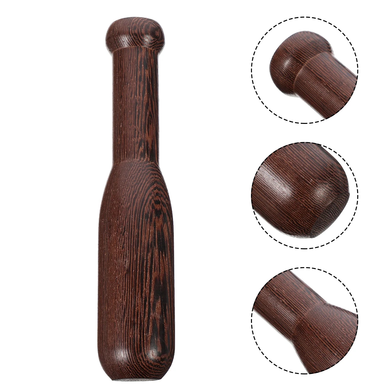 Pedestal Stick Mortero Garlic Press Spice Wood Pestle Bar Crusher