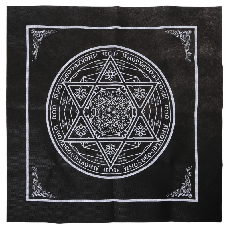 Tarot Table Altar Cloth Metaphysical Board Game Mat Square Pendulum Divination Altar Tablecloth Board Game Card Pad