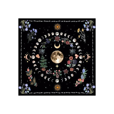 Tarot Tablecloth with 12 Constellations - Perfect for Divination, Party Decor, and Home Decor