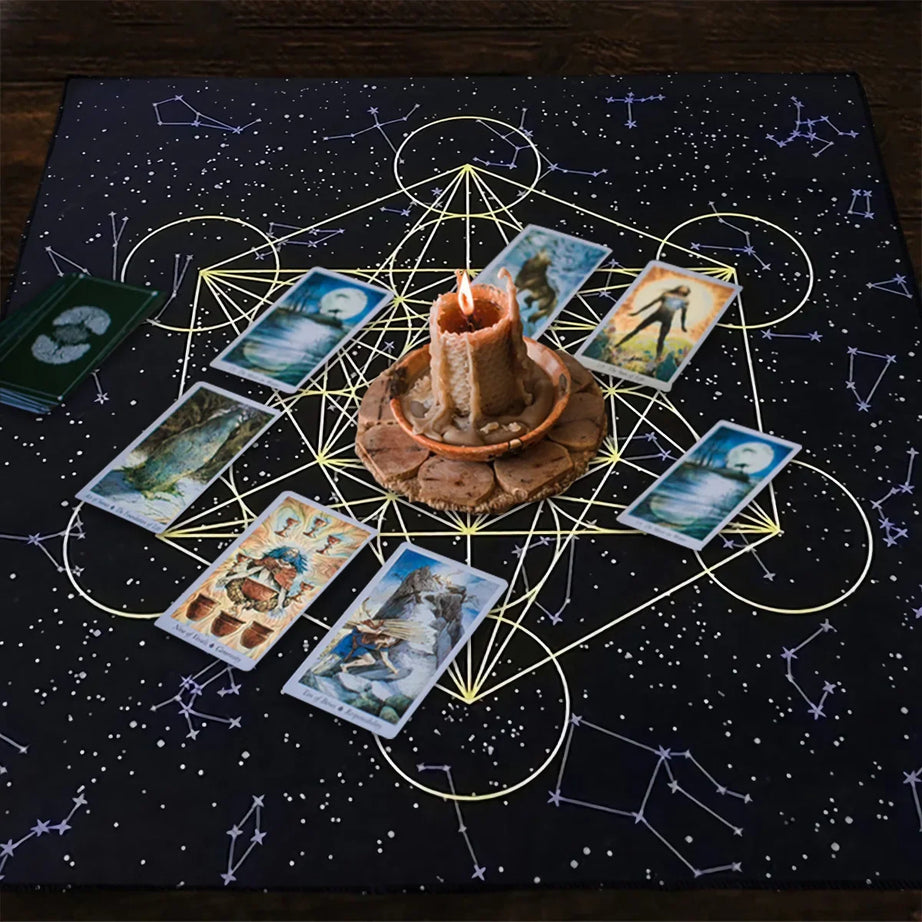 Tarot Card Tablecloth For Spread Reading Cloth Boho Decoration Pendulum Magic Runes Cover Tarot  Ritual Cloth Tarot Deck