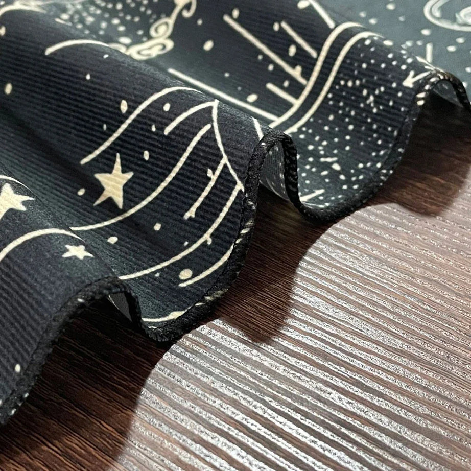 Blue Life Tree Tarot Tablecloth Sun Moon Starry Sky Altar Cloth Tarot Reading Cover Witchcraft Astrology Oracle Tarot Mat