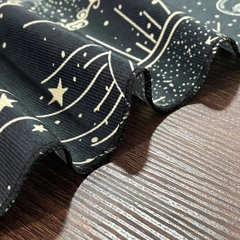 Blue Life Tree Tarot Tablecloth Sun Moon Starry Sky Altar Cloth Tarot Reading Cover Witchcraft Astrology Oracle Tarot Mat