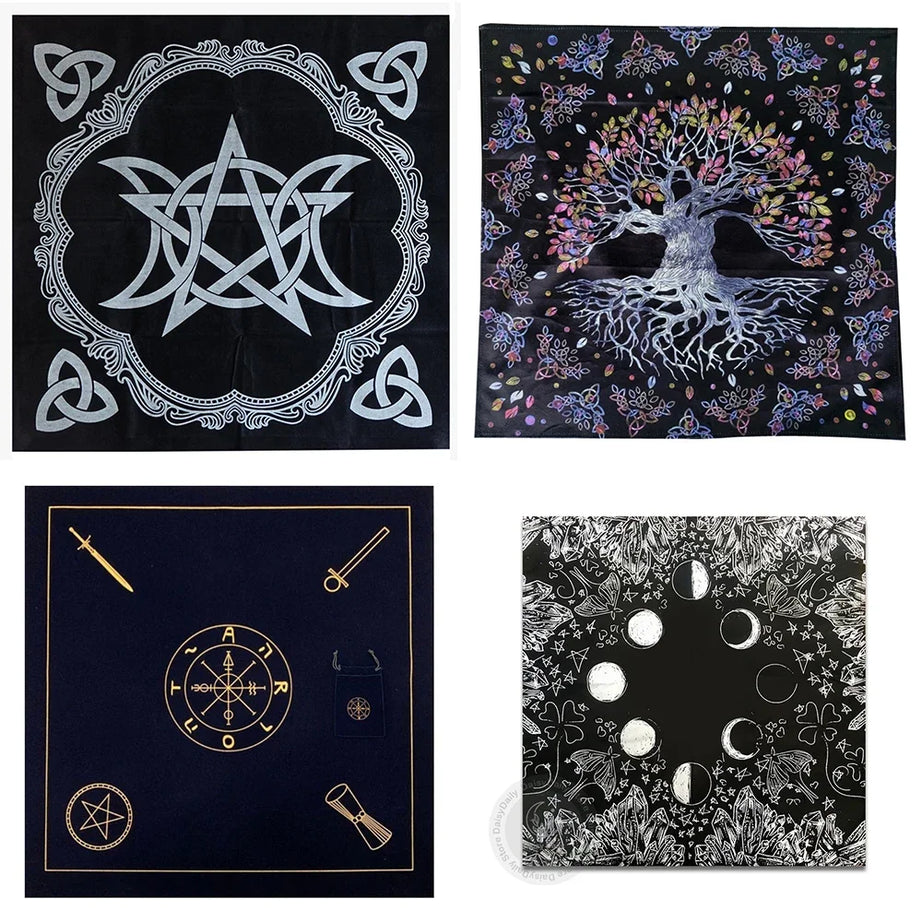 Altar Tarot Cloth Bag Party Tablecloth  Eight-array  Divination Witchcraft Tapestry Retro