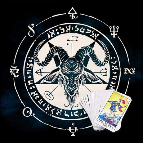 Square Flannelette Tarot Altar Cloth Board Game Pad Astrological Oracles Pad Table Cover Card Mat Divinations Tablecloth
