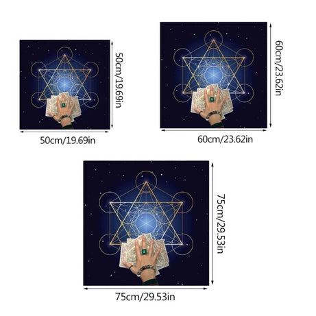 Divination Tablecloth Non-Slip Mat Tarot Cards Tablecloth Altars Cloth Oracles Divinations  Board Game Accessories