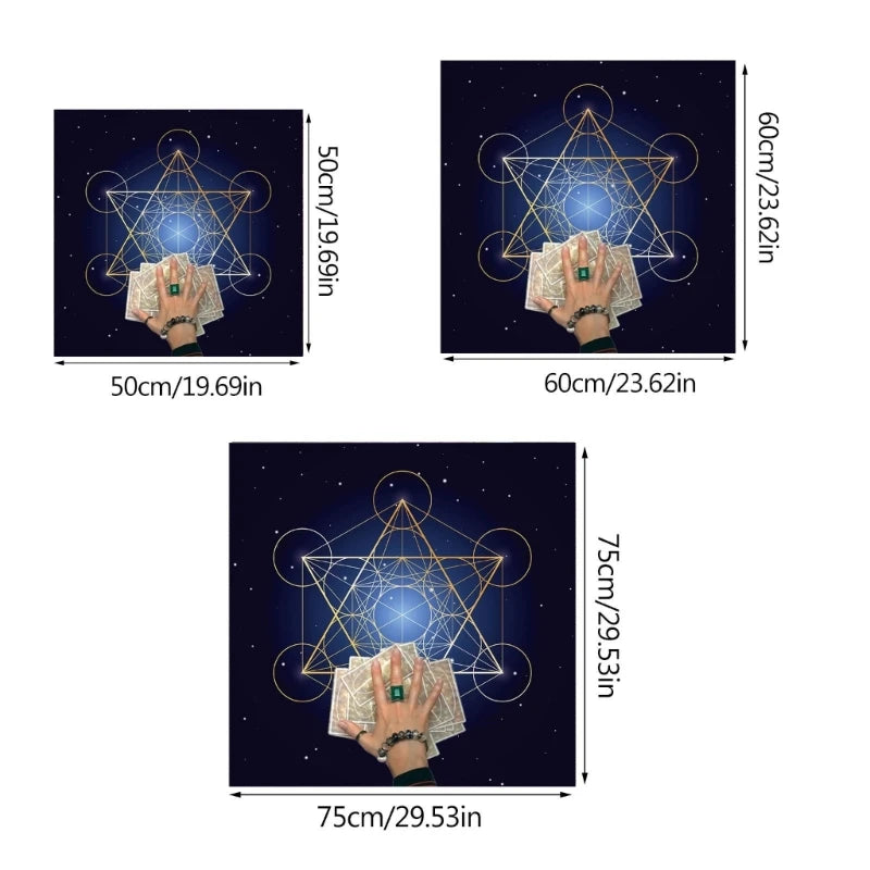 Divination Tablecloth Non-Slip Mat Tarot Cards Tablecloth Altars Cloth Oracles Divinations  Board Game Accessories