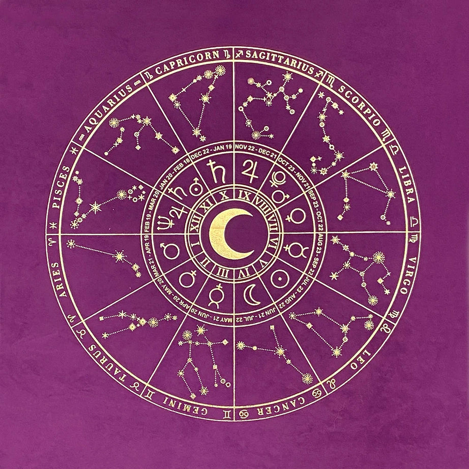 Black Tablecloths Tarot Clot Card Divination Halloween Tablecloth Black gold Fashion Decoration Alchemical Sigil Altar Astrology