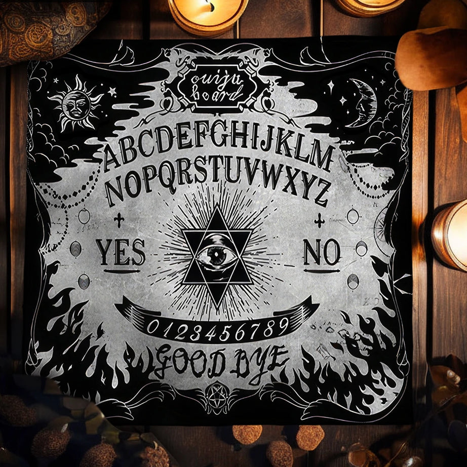 Ouija Board Tarot Card Tablecloth Gothic Moon Wicca Altar Cloths Mystical Pagan Table Cover Tarot Tablecloth Home Room Decor