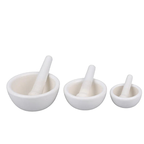 Ceramics Spice Mill Grinder Set Bowls Handheld Seasoning Mills Grinder Mortar and Pestle Tools Set Miniatures