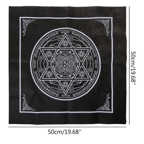 Tarot Table Altar Cloth Metaphysical Board Game Mat Square Pendulum Divination Altar Tablecloth Board Game Card Pad
