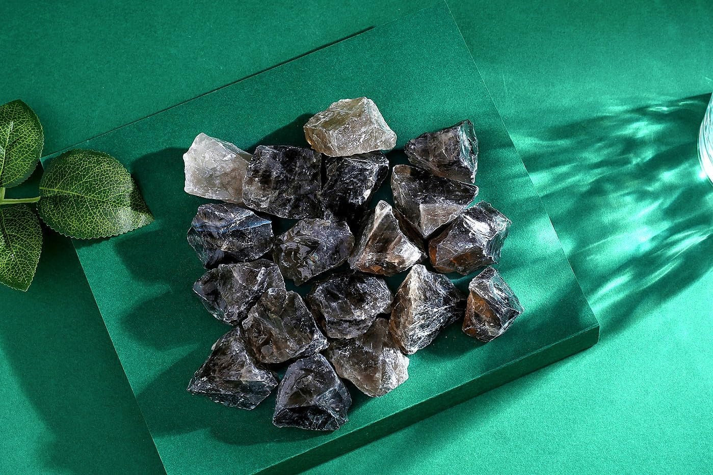 Bulk Smoky Quartz Healing Crystals Large 1" Natural Raw Stones Crystal for Reiki Healing, Wicca, witchcraft, Tumbling, Cabbing, Fountain Rocks, Decoration, Polishing