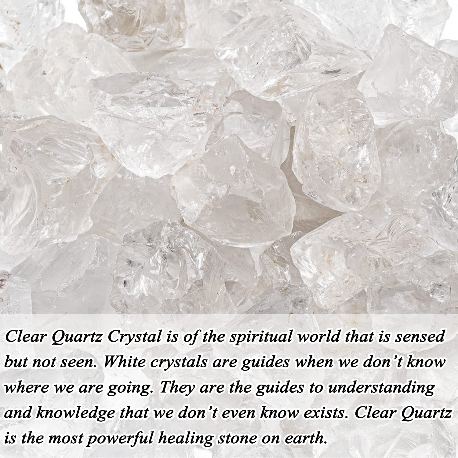Bulk Clear Quatrz Healing Crystals Large 1" Natural Raw Stones Crystal for Reiki Healing, Wicca, witchcraft, Tumbling, Cabbing, Fountain Rocks, Decoration, Polishing