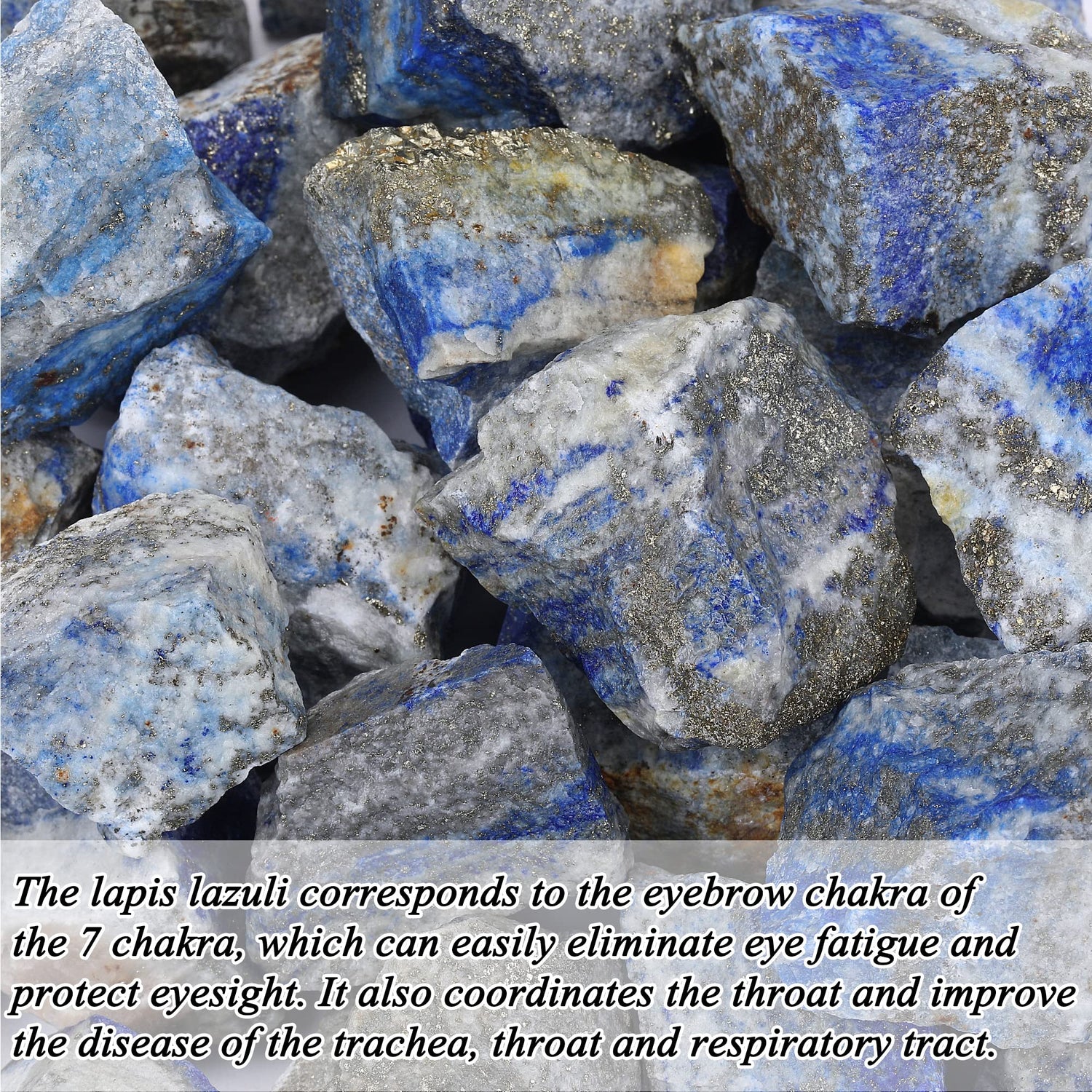 Bulk Lapis Lazuli Healing Crystals Large 1" Natural Raw Stones Crystal for Reiki Healing, Wicca, witchcraft, Tumbling, Cabbing, Fountain Rocks, Decoration, Polishing