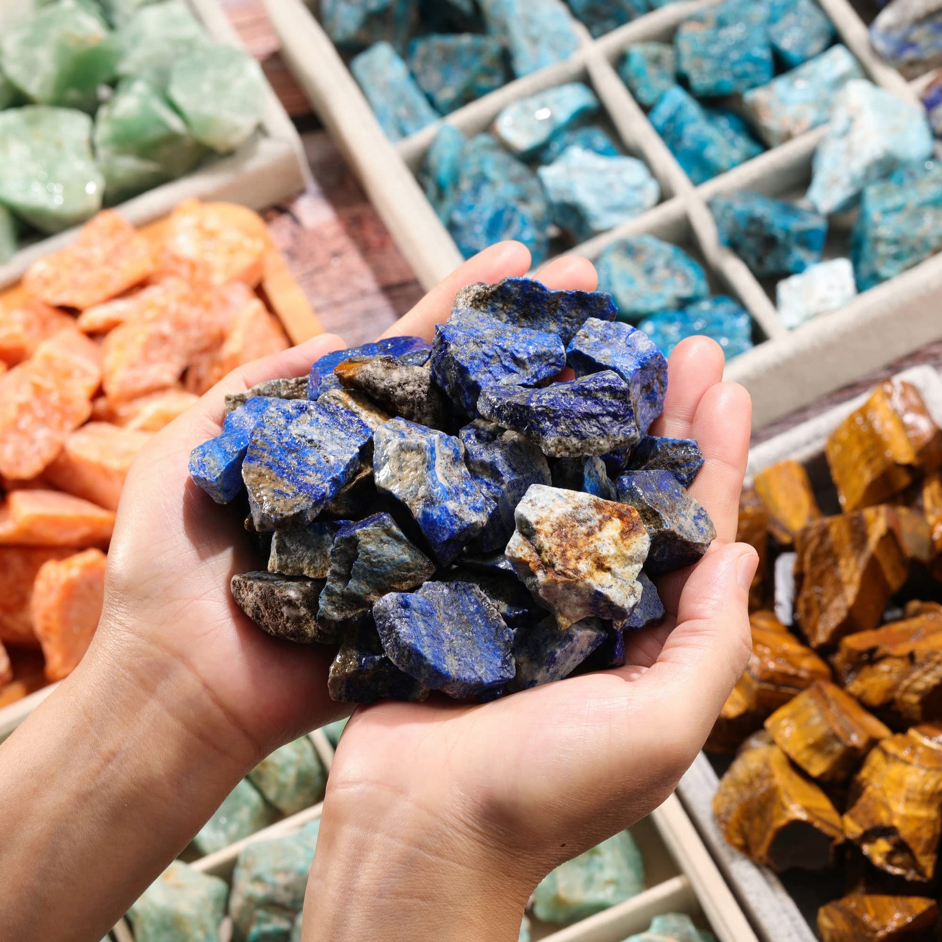 Bulk Lapis Lazuli Healing Crystals Large 1" Natural Raw Stones Crystal for Reiki Healing, Wicca, witchcraft, Tumbling, Cabbing, Fountain Rocks, Decoration, Polishing