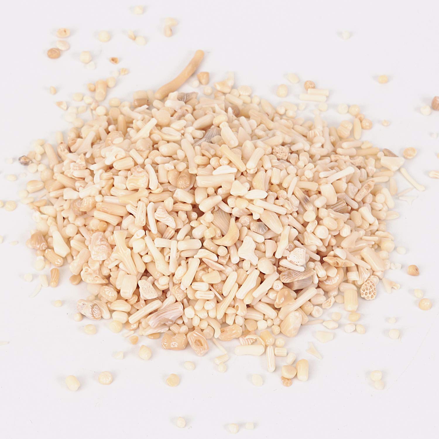 White Coral Tumbled Chips Crushed Stone Healing Reiki Crystal Jewelry Making Home Decoration